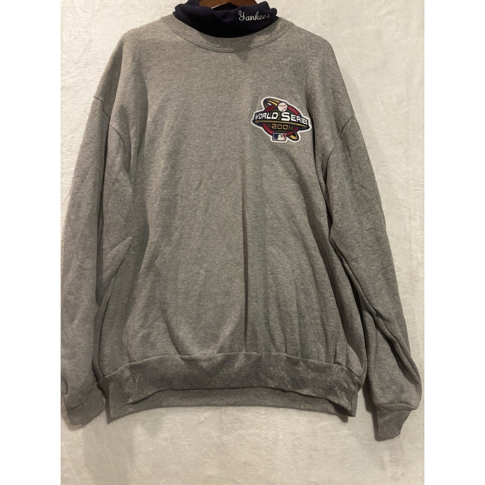 New York Yankees‎ 2XL Turtleneck World Series Sweater Gray VTG